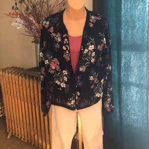 Maurices floral bomber jacket